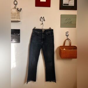 Mother The Insider Crop Step Fray